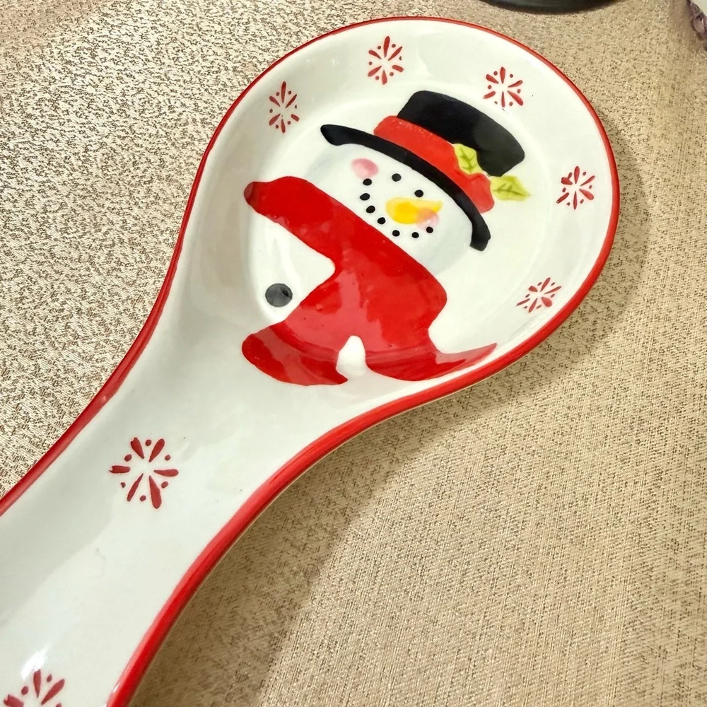 New SNOWMAN ⛄️ Ceramic Spoon Rest